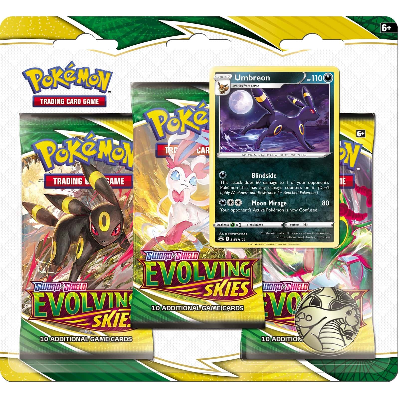 3-Blister Display Evolving Skies - Umbreon / Eiscue